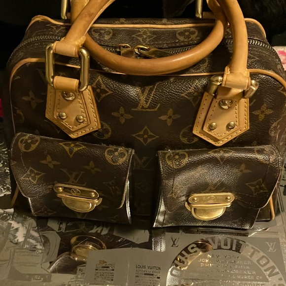 Vintage authentic Louis Vuitton purse. Manhattan Pm. Monogram. - Picture 1 of 11